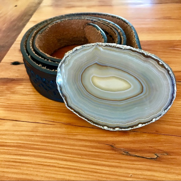 Accessories - Agate Black Leather belt